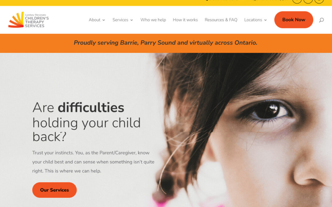 Lyndsey Stevenato Children’s Therapy Services New Website