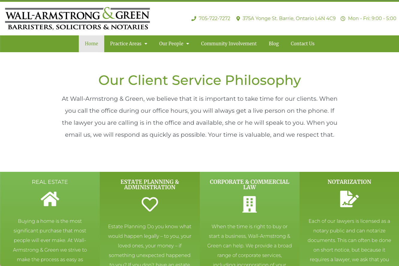 Wall Armstrong Green - Before New Website Wall Armstrong Green - Before New Website